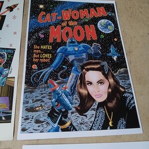 Cat-Woman of the Moon Alamo City Comic Con Ray Scarborough Print 18 by 12 inch
